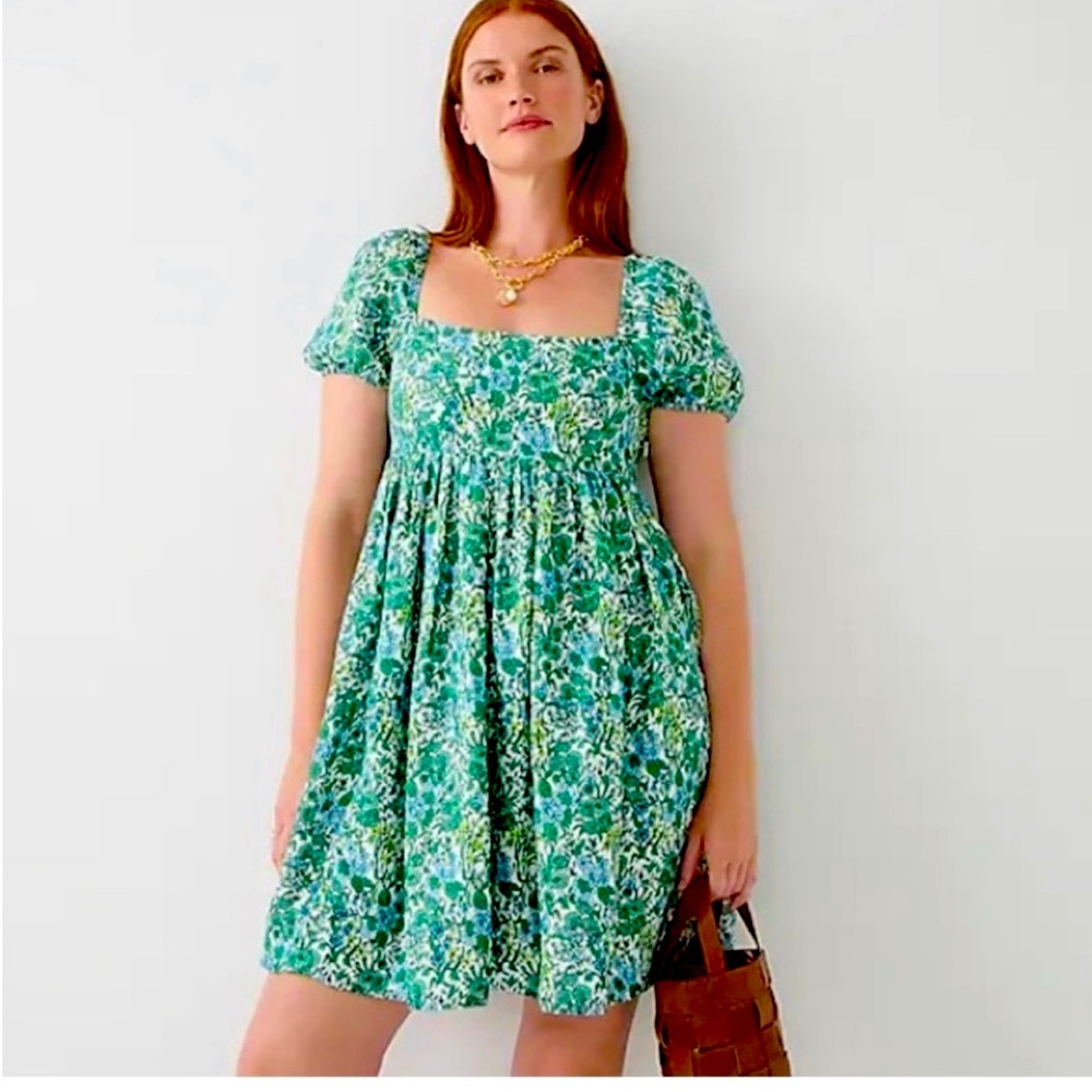 Linen-cupro blend mini dress in valletta paisley
